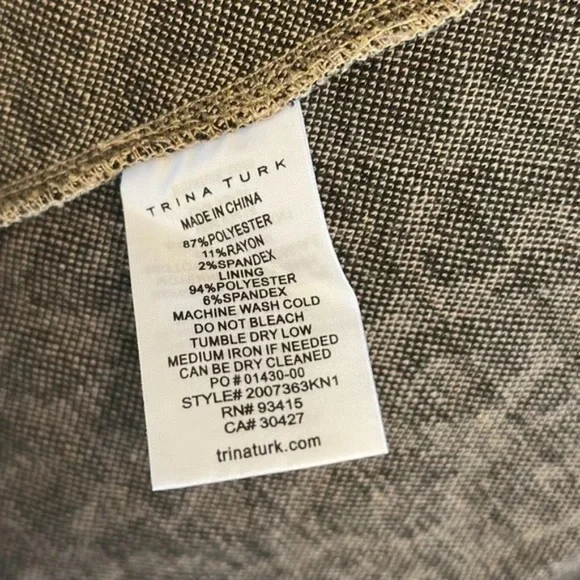 TRINA TURK, leopard print lightning dress size 8 NWT - Picture 9 of 13